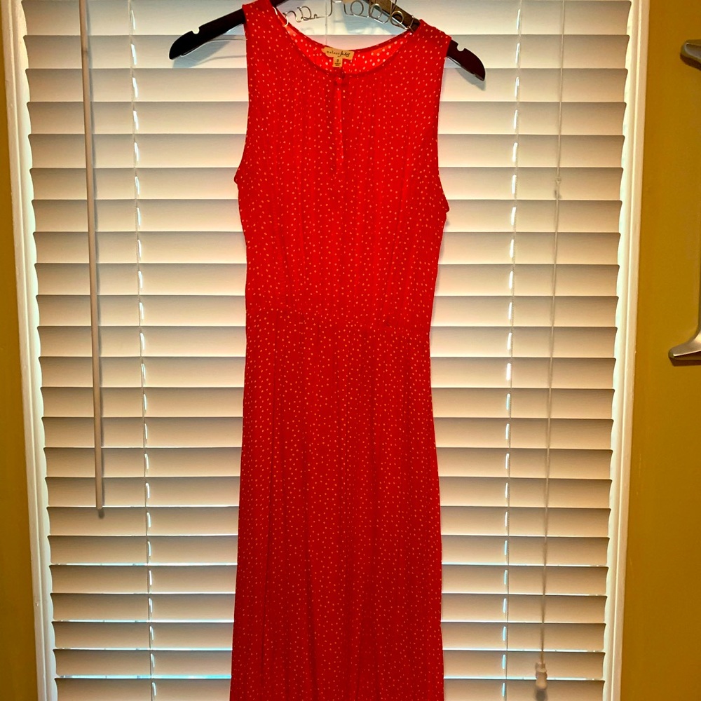 Polka dot midi dress